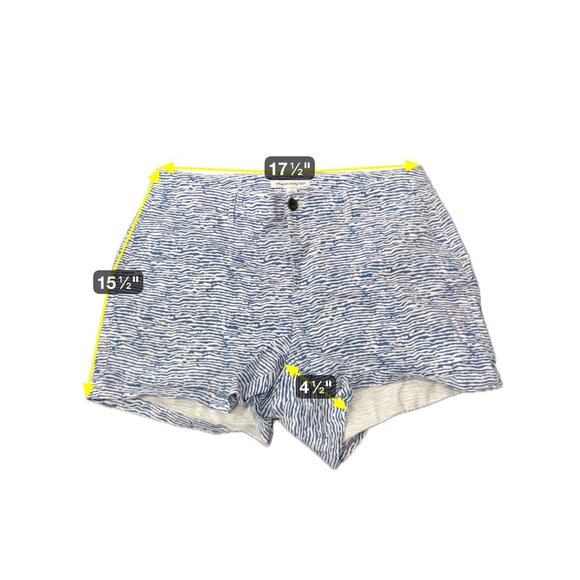 Essentials Womens Blue White Striped Cotton Blend Shorts Size 16W - Picture 7 of 10